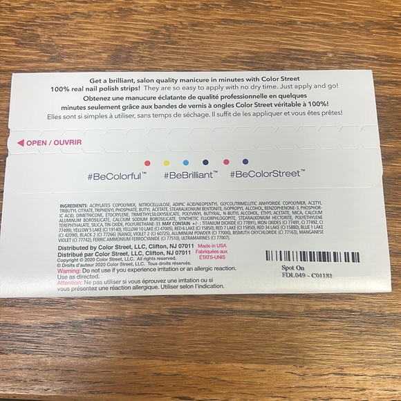 Color Street - Spot On (clear overlay) - Picture 2 of 2